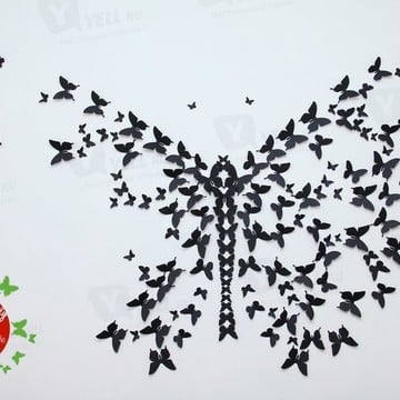 Бабочки на стене фото 2