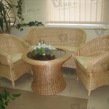 Садовая мебель плетеная из ивы