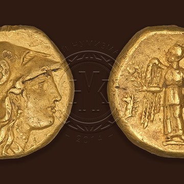 Прижизненная монета Александра Македонского (336—323 гг. до н.э.). Сохранность превосходная. Исключительно редкая монета.