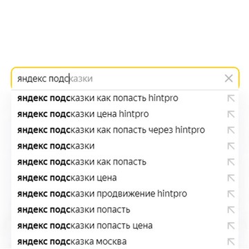 Сервис продвижения поисковых подсказок Hintpro.ru фото 2