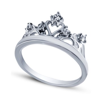 серебряное кольцо "корона"