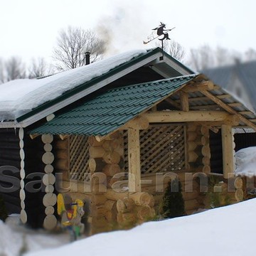 Баня "Жара" на дровах, фасад