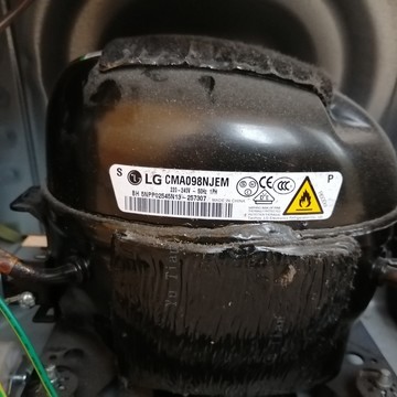 Замена компрессора холодильника LG 