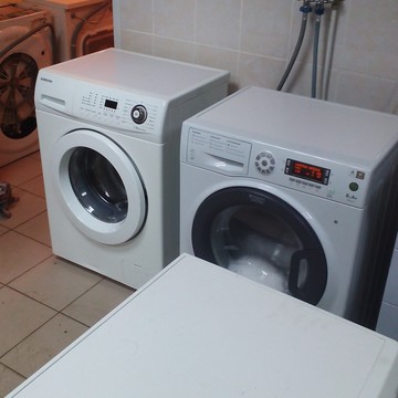 Зона проверки стиральных машин. То место, куда можно одновременно подключить несколько единиц бытовой техники для тестирования.