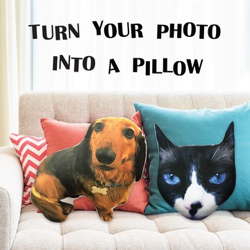 Преврати фотографию своего питомца в дизайнерскую подушку
