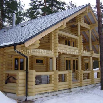 Изба из бревна фото 1