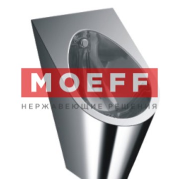 Писсуар одинарный настенный торговой марки MOEFF из нержавеющей AISI 304. Артикул MF-9113T.