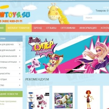 Интернет магазин детских игрушек NewToys.su фото 1