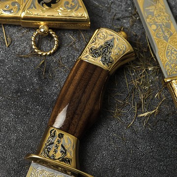 Златоустовские ножи с позолотой