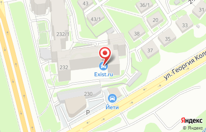 Интернет-магазин автозапчастей Exist.ru на Красном проспекте на карте