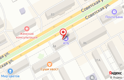 Богатырь на Советской улице на карте