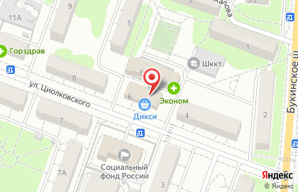 Юридическая компания Мак-групп на улице Циолковского на карте
