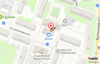 Ассоциация патронажных работников на улице Циолковского, 6 на карте