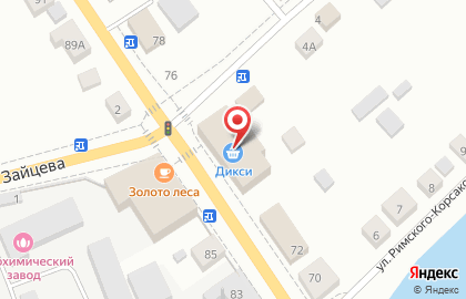 Гипермаркет Дикси на Советской улице на карте