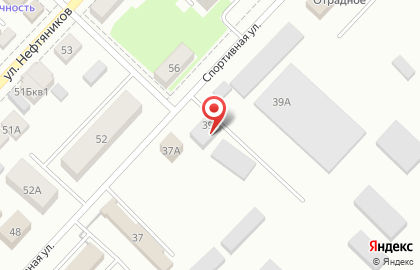 Автошкола СОУК на Спортивной улице в Отрадном на карте
