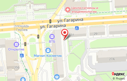 ОАО Банкомат, Московский Индустриальный Банк на улице Гагарина на карте
