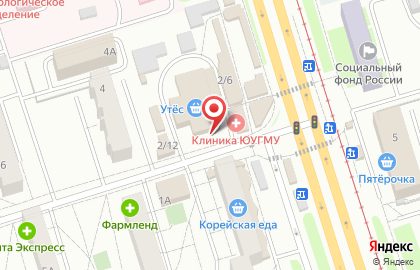 Магазин овощей и фруктов в Металлургическом районе на карте