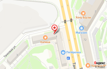 Киоск по продаже молочной продукции в Калининском районе на карте