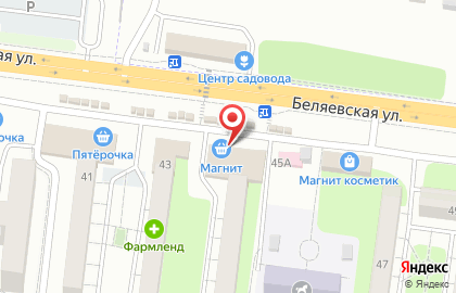 Желен на Беляевской улице на карте