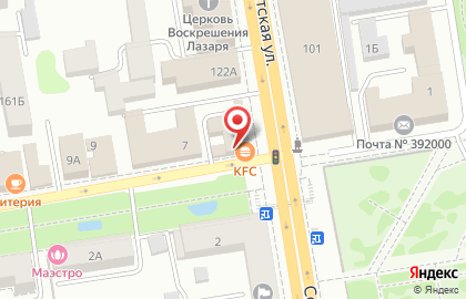 Ресторан быстрого питания KFC на Советской улице на карте