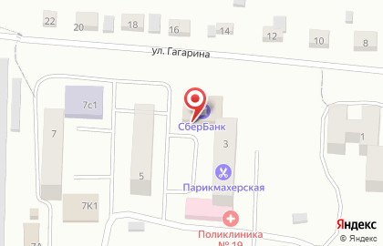 Продуктовый магазин Премьера на улице Гагарина на карте