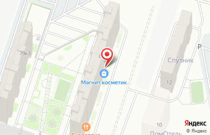 Супермаркет Магнит у дома на улице Тимофея Чаркова на карте