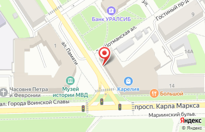 Кафе быстрого питания Победа на карте