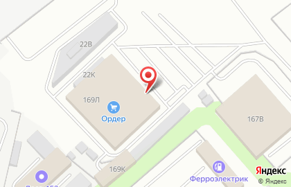 Магазин Ордер на улице Родионова на карте