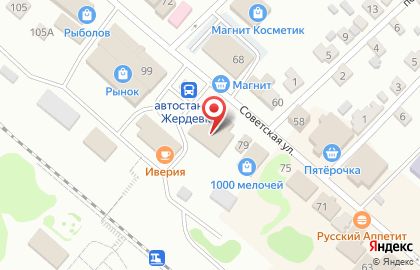 Магазин кондитерских изделий Пирожникофф на Советской улице на карте