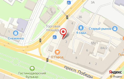 Магазин Московская ярмарка на Торговой площади на карте