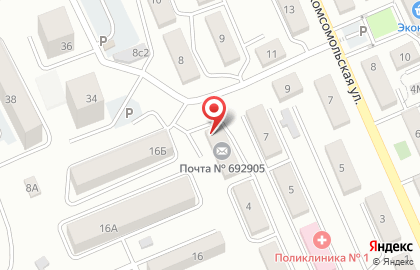 Почта России во Владивостоке на карте