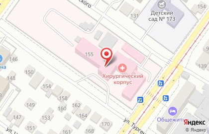 Городская клиническая больница скорой медицинской помощи №2 на улице Тургенева на карте
