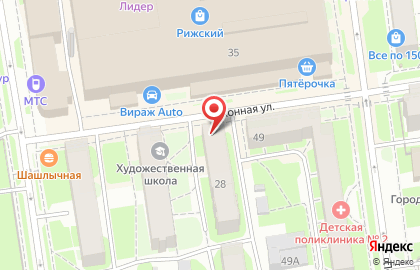 Управление специальной связи по Псковской области на карте