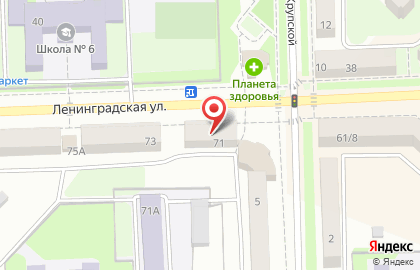Магазин Сладкий рай, магазин на улице Ленинградской на карте