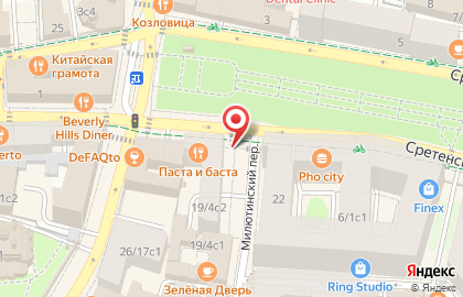 Банкомат СберБанк на Сретенском бульваре на карте