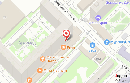 Универсам Пятёрочка на ​Инженерной на карте