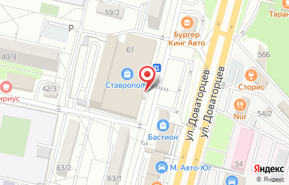 Цветочный салон Орхидея на улице Доваторцев на карте
