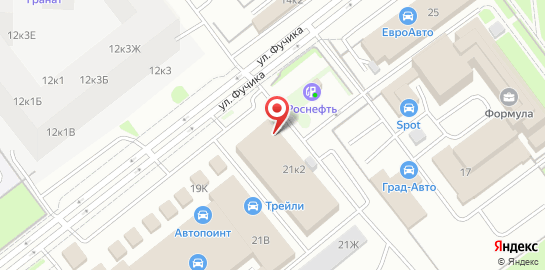 Автосервис Chinaspare на улице Фучика на карте