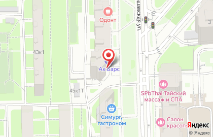 Банкомат АК Барс на Варшавской улице на карте