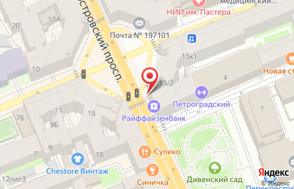 Банкомат Райффайзенбанк на Дивенской улице на карте