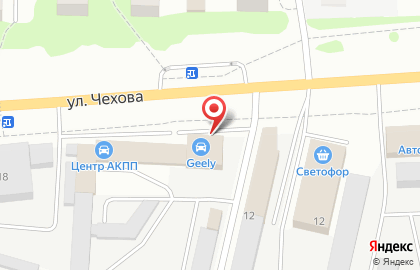 Техцентр Леон на улице Чехова на карте