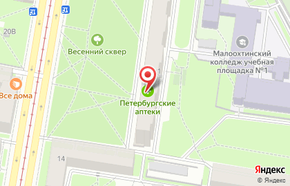 Супермаркет Пятёрочка в Санкт-Петербурге на карте