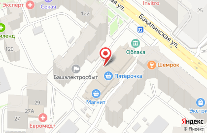 МастерСлух-Уфа на Бакалинской улице на карте
