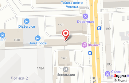 Торговая фирма ЛесКом в Октябрьском районе на карте