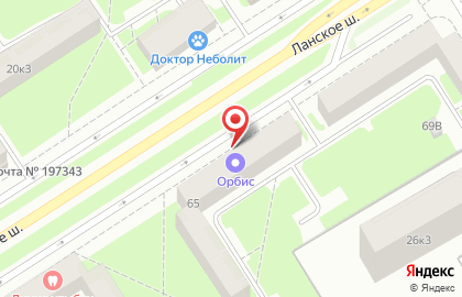 Авторизованный сервисный центр Орбис в Приморском районе на карте