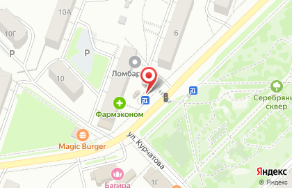 Киоск по продаже фруктов и овощей в Октябрьском районе на карте