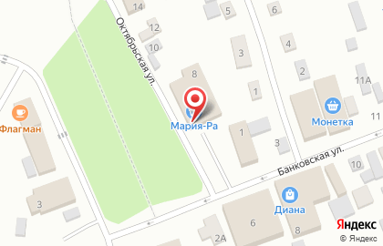 Кафе быстрого питания Дядя Дёнер на Октябрьской улице на карте