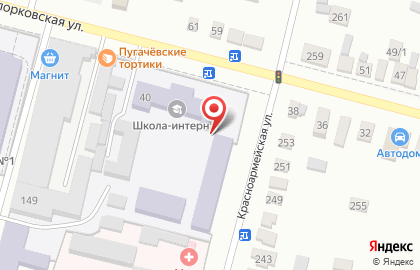ГБОУ СО "Школа-интернат г. Пугачев" на карте
