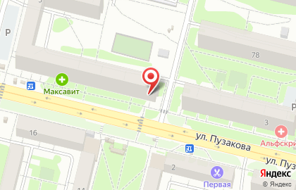 Магазин постельных принадлежностей и женской одежды Текстиль-комфорт в Зареченском районе на карте