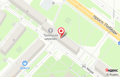 Супермаркет Пятерочка на улице Мира на карте